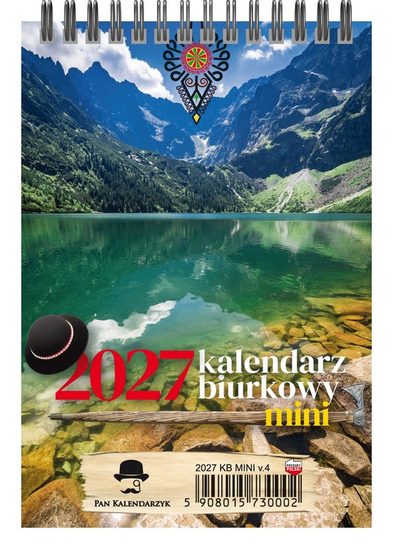 Kalendarz biurkowy pionowy tygodniowy mini KBA5-MINI Pan Kalendarzyk