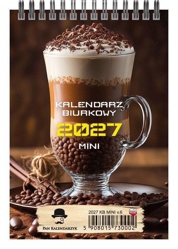 Kalendarz biurkowy pionowy tygodniowy mini KBA5-MINI Pan Kalendarzyk