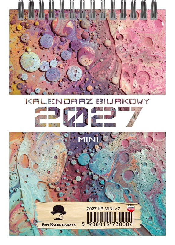 Kalendarz biurkowy pionowy tygodniowy mini KBA5-MINI Pan Kalendarzyk