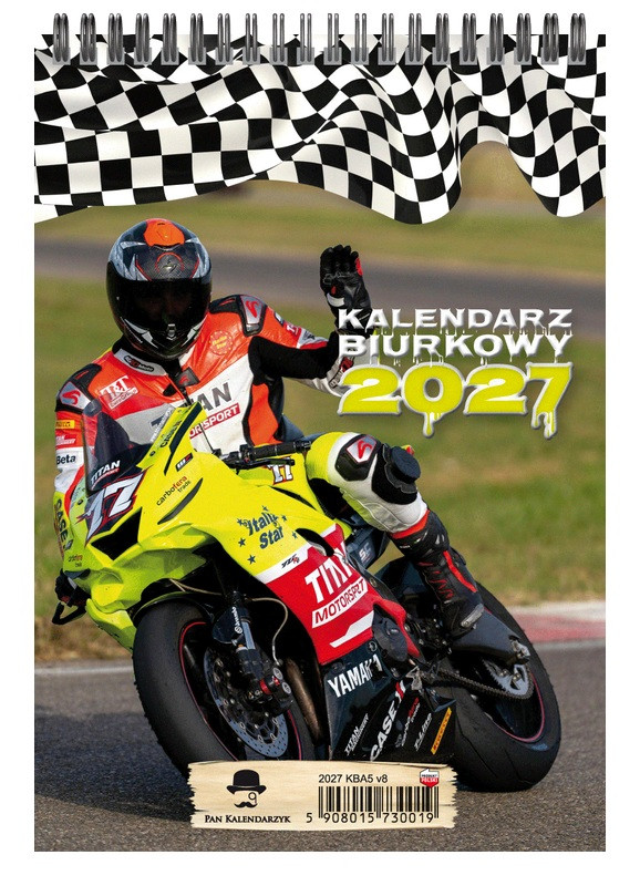 Kalendarz stojący biurkowy pionowy tygodniowy KBA5 Pan Kalendarzyk