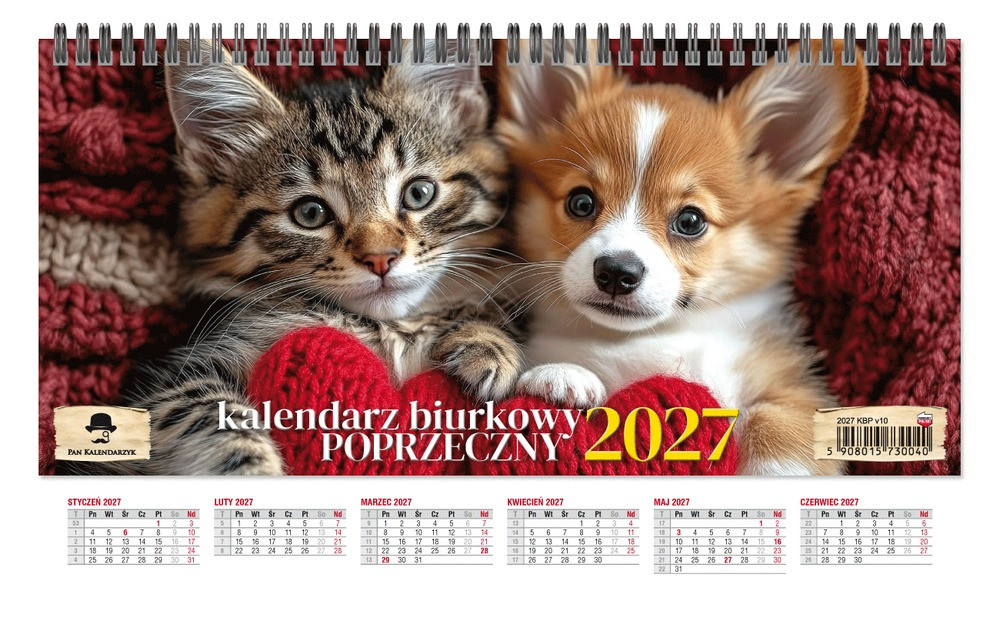 Kalendarz biurkowy poprzeczny KBP-V Pan Kalendarzyk