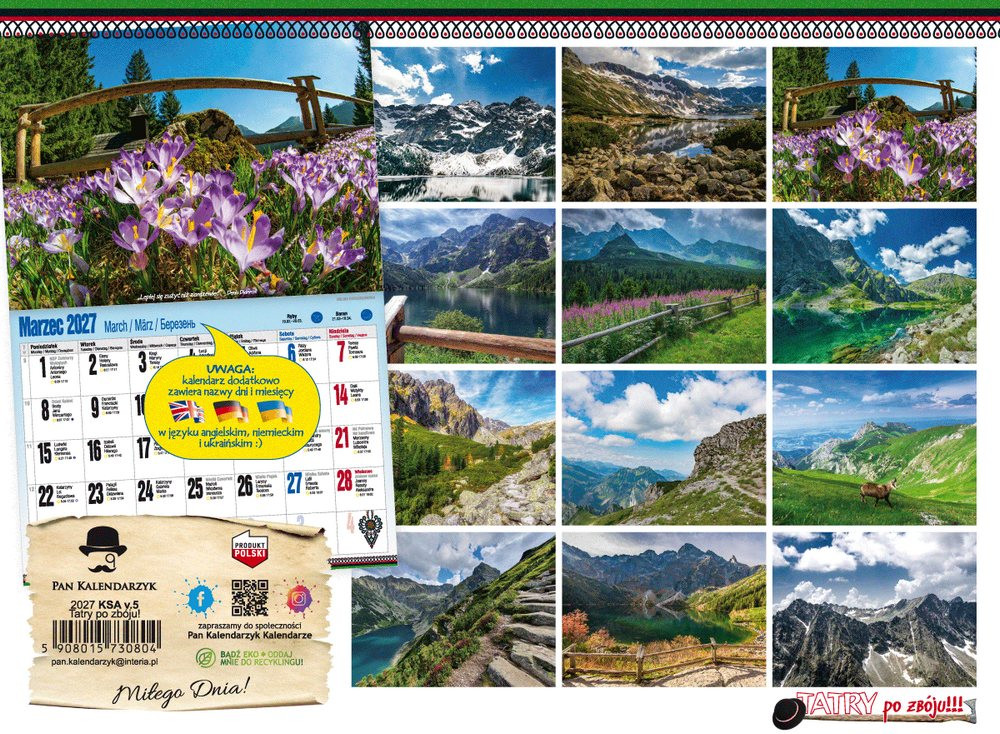 Kalendarz albumowy KSA V.5 Tatry po zbóju!!! Pan Kalendarzyk
