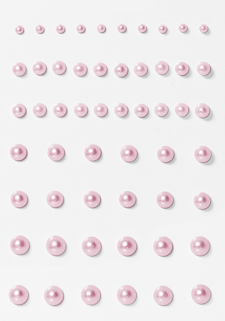 Perełki samoprzylepne 3/5/6/7mm (54szt) różowe 251103 Argo