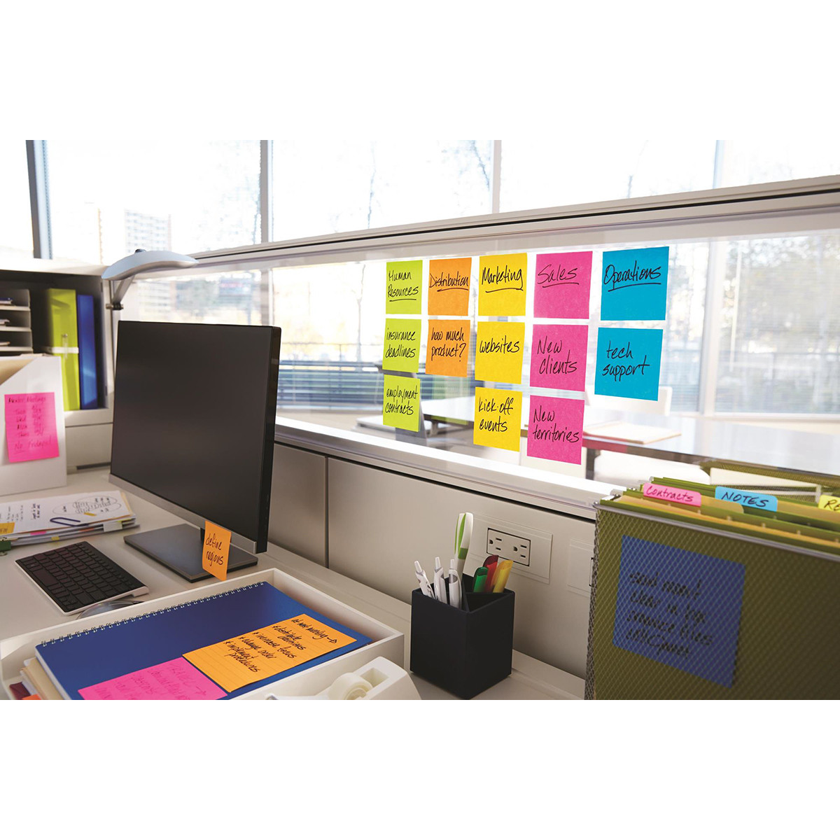 Karteczki samoprzylepne Post-it Super Sticky Z-Notes Carnival 76x76mm 6x90k