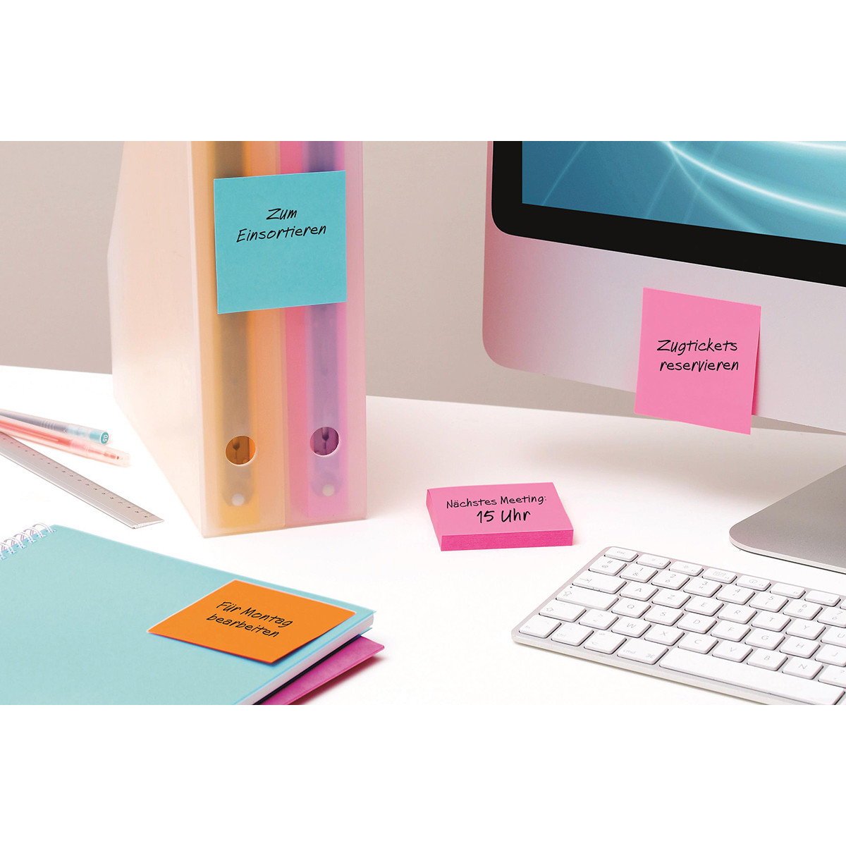 Karteczki samoprzylepne Post-it Super Sticky Z-Notes Cosmic 76x76mm 6x90k