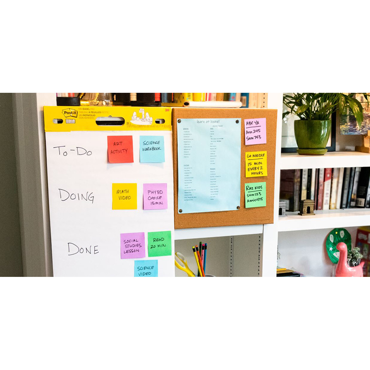 Karteczki samoprzylepne Post-it Super Sticky Z-Notes Playful 76x76mm 6x90k
