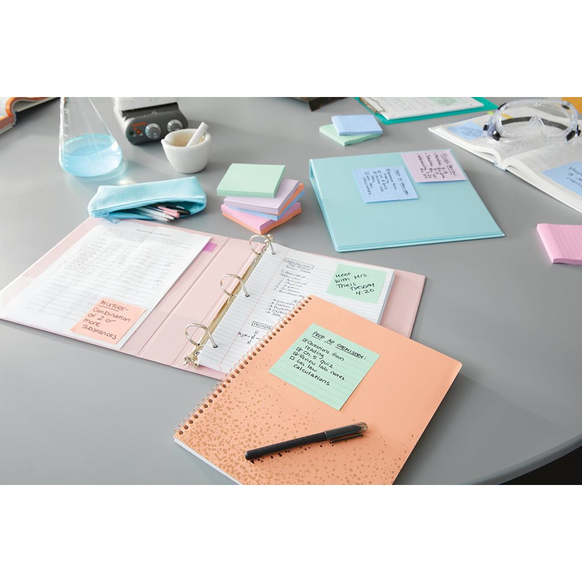 Karteczki samoprzylepne Post-it Super Sticky Z-Notes Soulful 76x76mm 6x90k