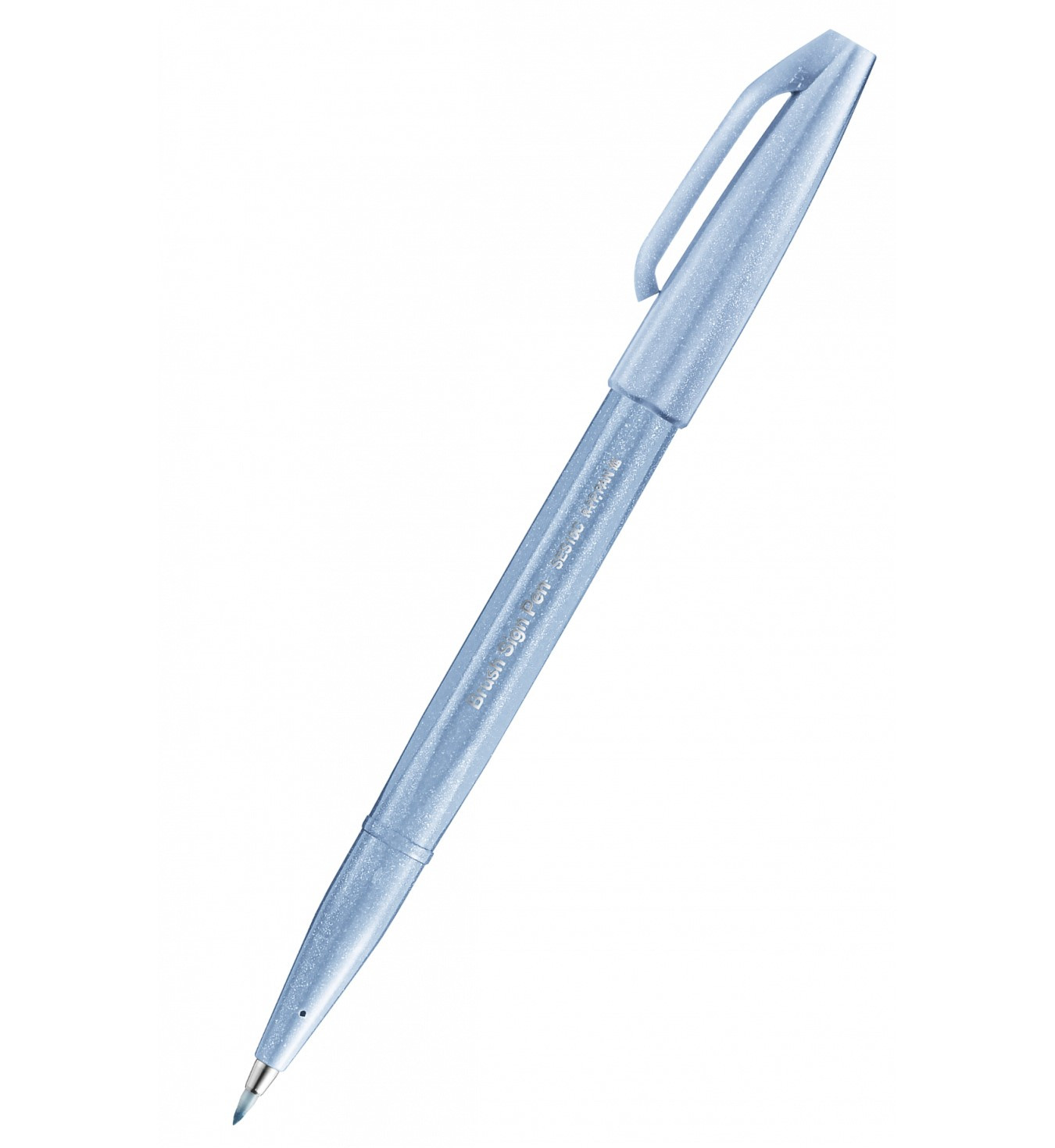 Zestaw pisaków pędzelkowych do kaligrafii i liternictwa 4szt Pentel Niebieskie Migdały
