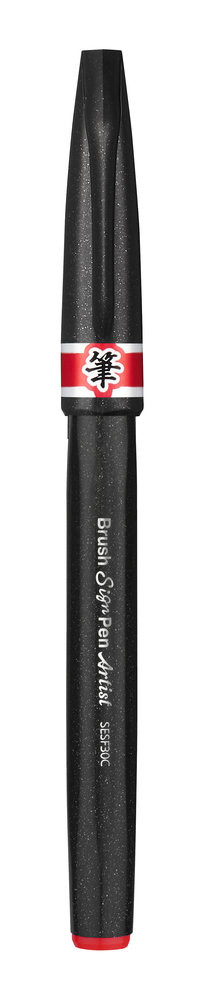 Pisak Brush Sign Pen Artist Pentel czerwony