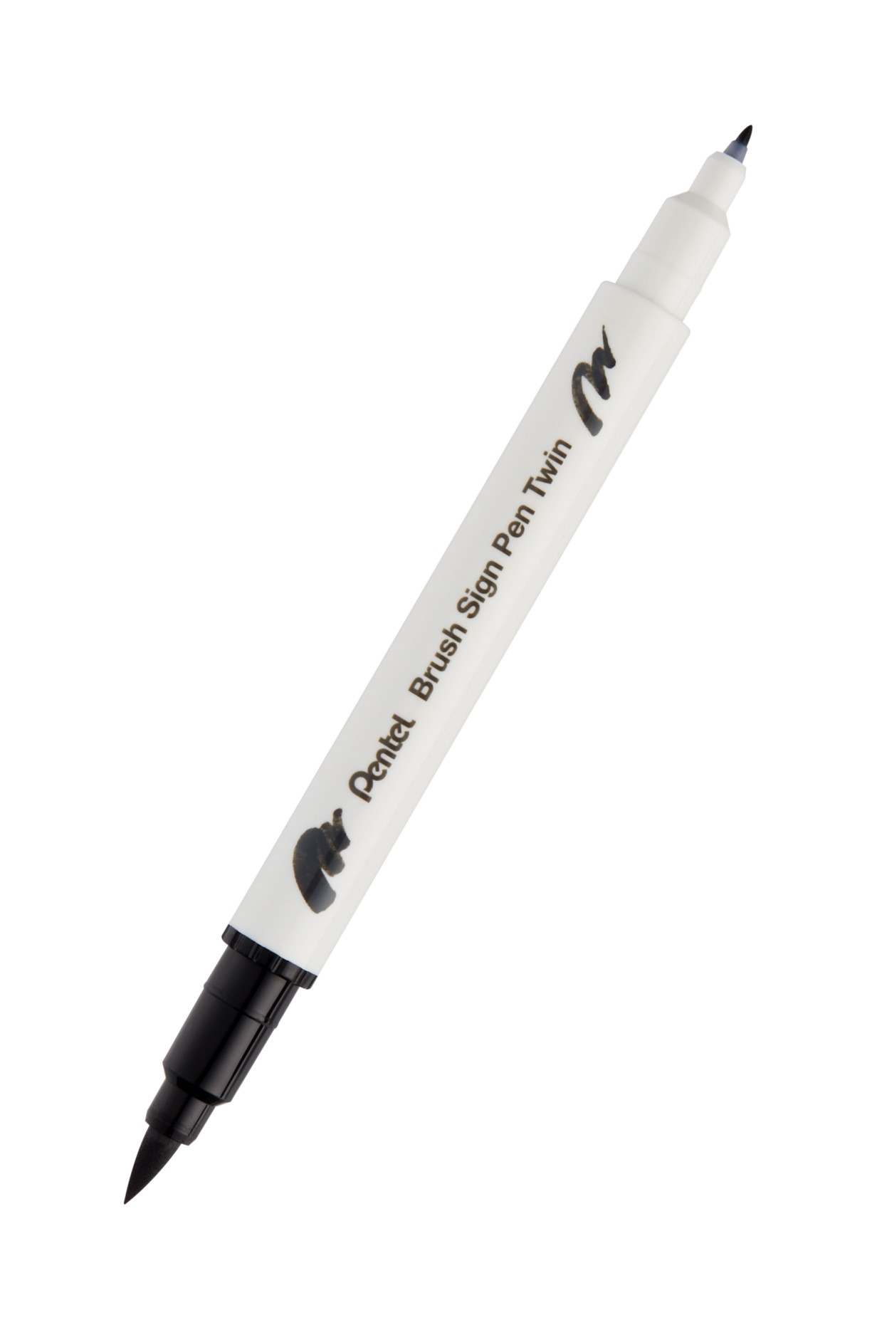 Pisak Brush dwustronna końcówka SESW30C-T101 Pentel Czarny