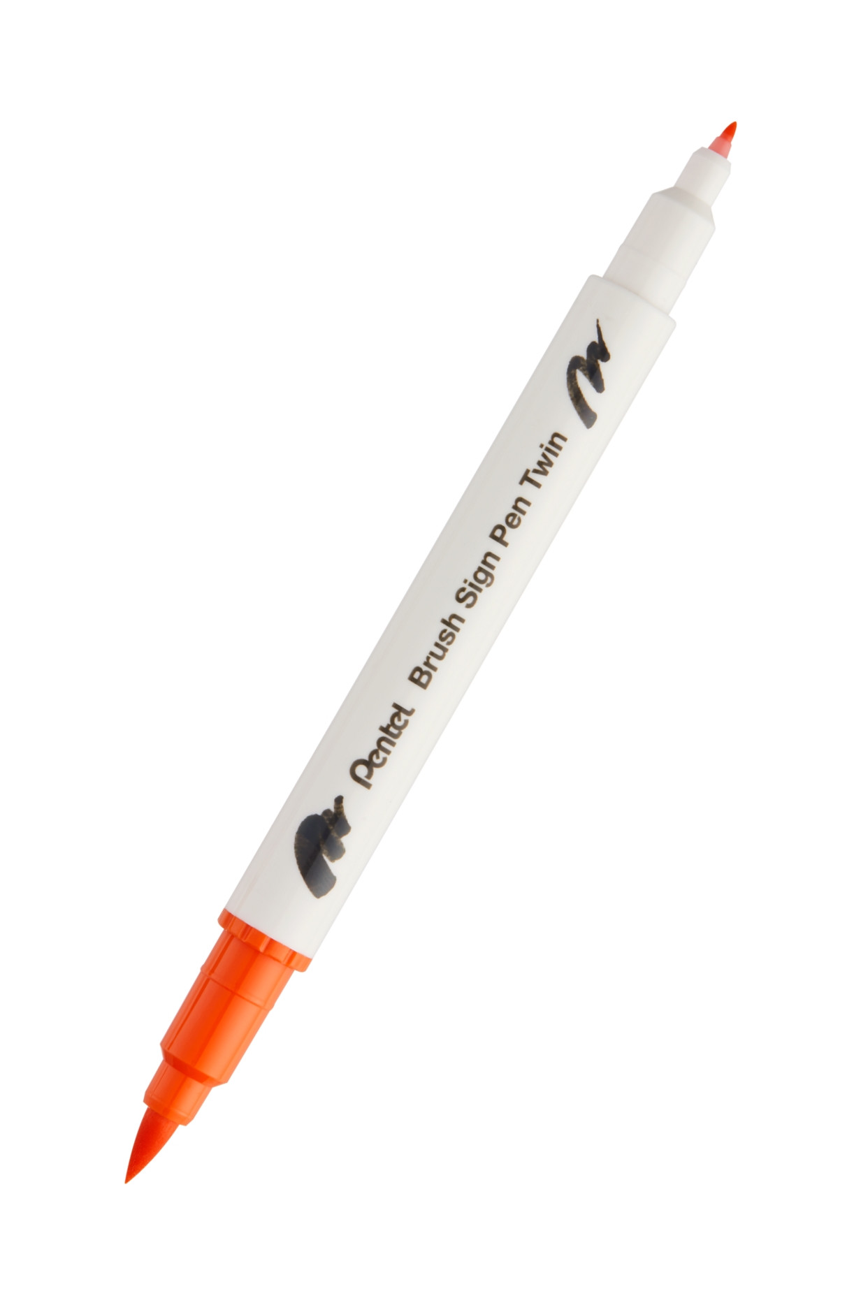 Pisak Brush dwustronna końcówka SESW30C-T107 Pentel Pomarańczowy