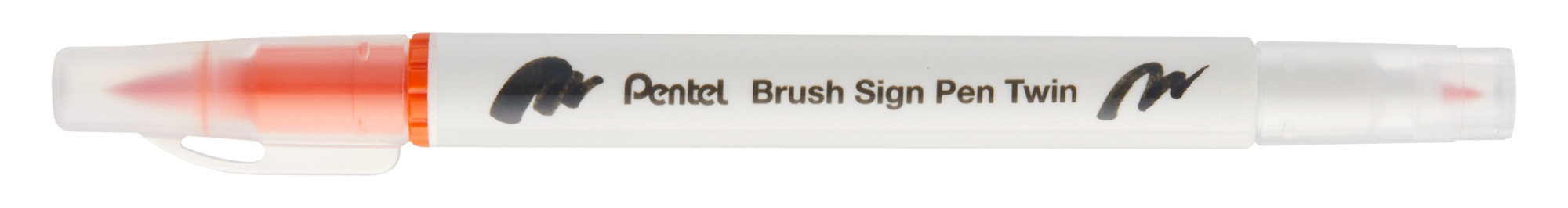 Pisak Brush dwustronna końcówka SESW30C-T107 Pentel Pomarańczowy