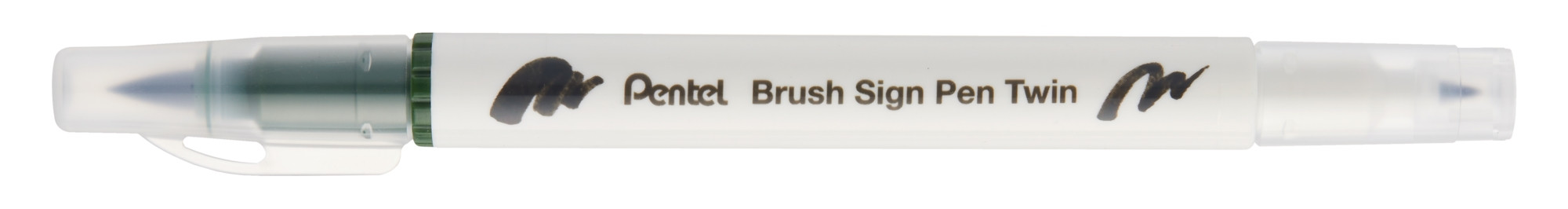 Pisak Brush dwustronna końcówka SESW30C-T115 Pentel Olive Green