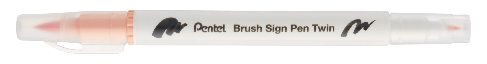 Pisak Brush dwustronna końcówka SESW30C-T116 Pentel Pale Orange