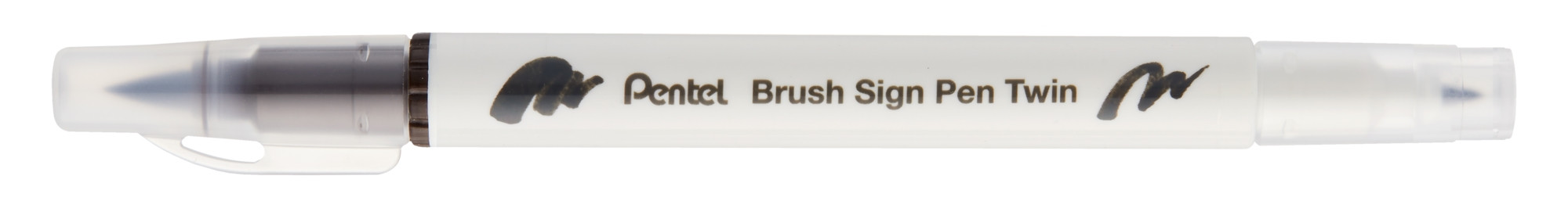 Pisak Brush dwustronna końcówka SESW30C-T118 Pentel Ciemnobrązowy