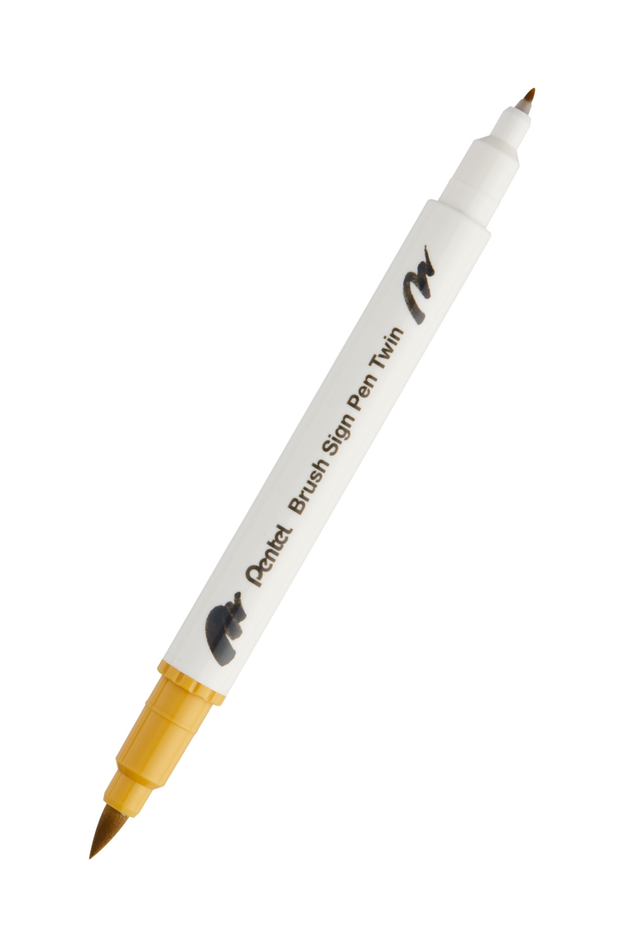Pisak Brush dwustronna końcówka SESW30C-T123 Pentel Gold Ochre