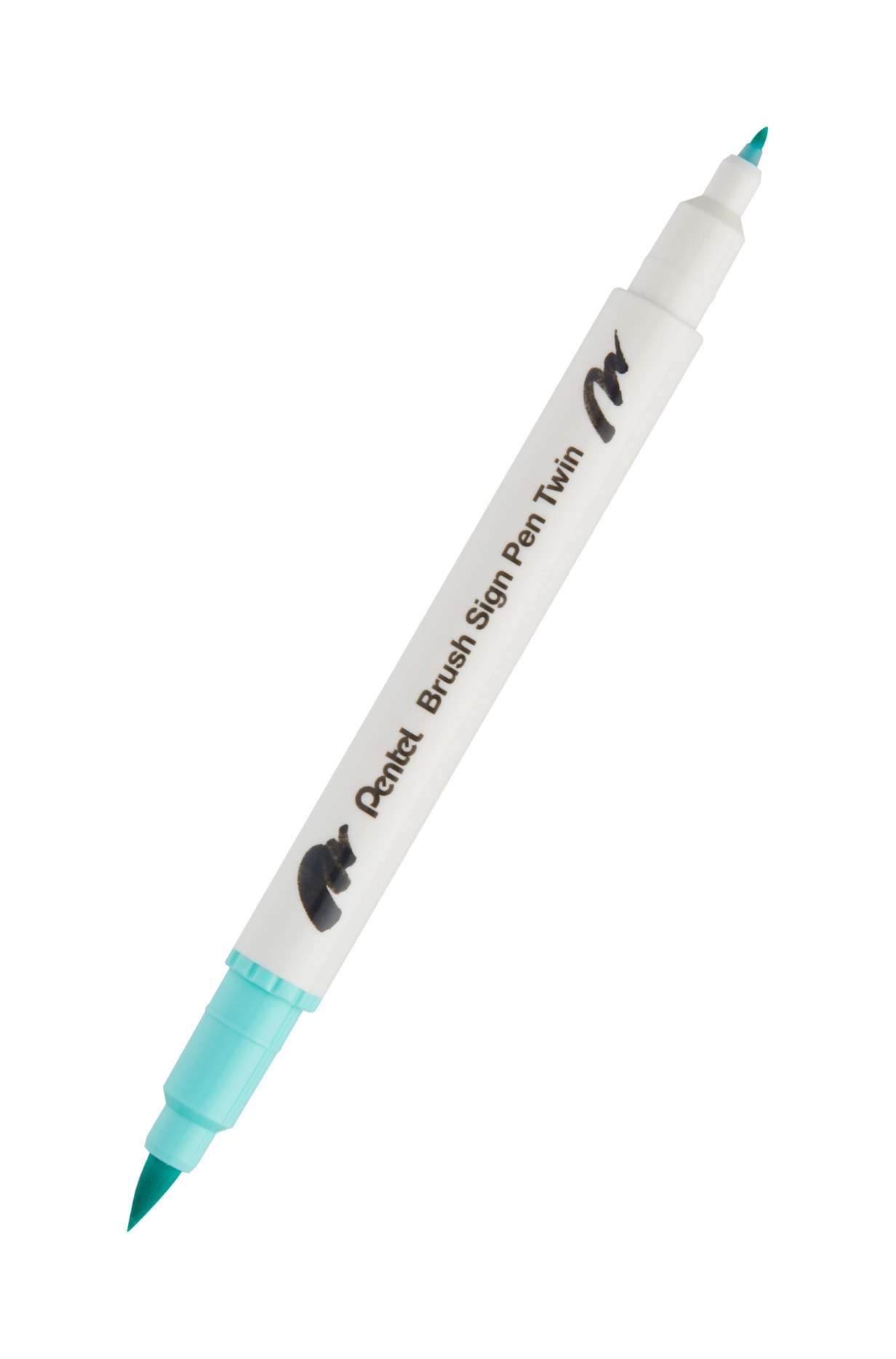 Pisak Brush dwustronna końcówkaSESW30C-T134 Pentel  Emerald Green