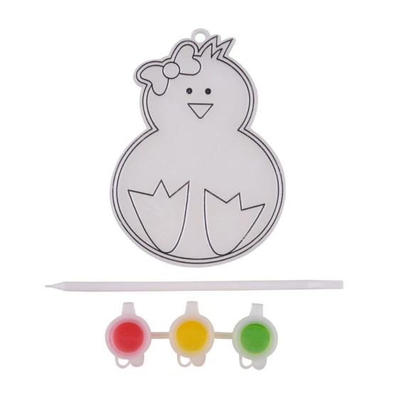 Wielkanocny witrażyk z farbkami kurczak Arpex