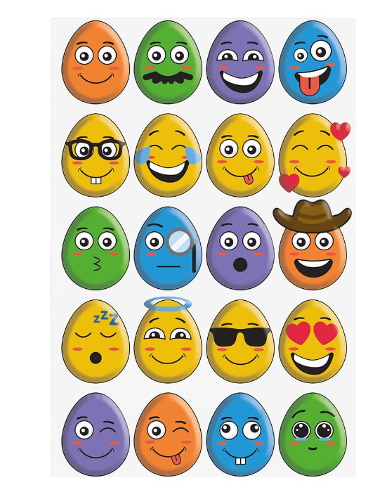 Naklejki pisanki buźki Wielkanoc  Arpex