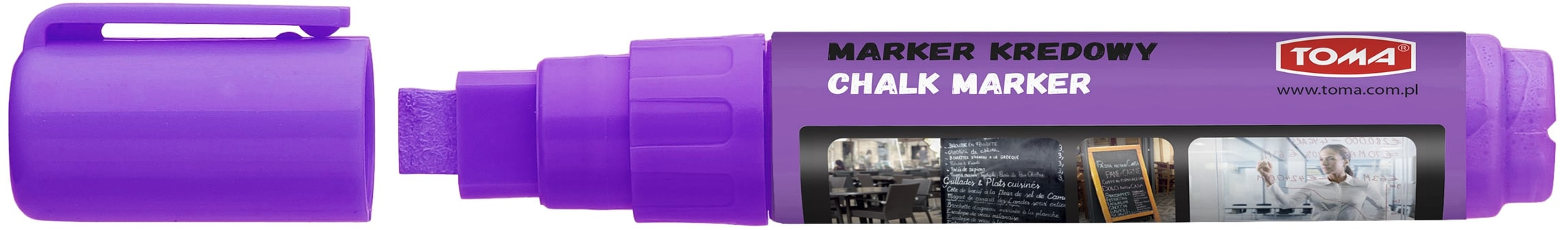 Marker kredowy Toma TO-291 fioletowy