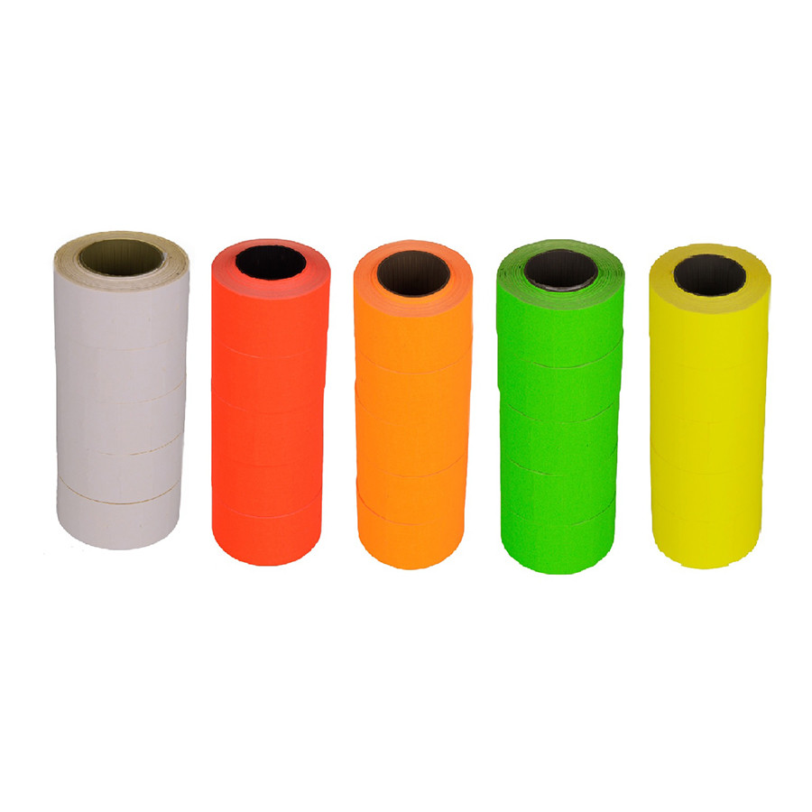 Taśma do metkownicy (5) dwurzędowa prosta (26x16) fluor pomarańczowa (TOVEL) Kal-Pack