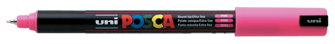 Marker z farbą plakatową Uni Posca, PC-1MR 0,7mm różowy