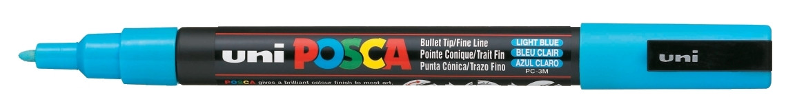 Marker z farbą plakatową Uni Posca, PC-3M 1,5mm niebieski