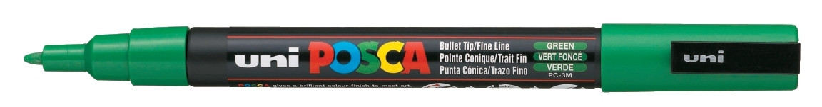 Marker z farbą plakatową Uni Posca, PC-3M 1,5mm zielony