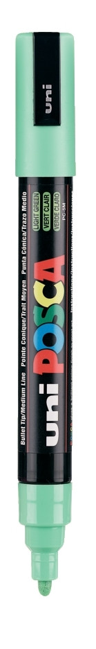 Marker z farbą plakatową Uni Posca, PC-5M 2,5mm jasny zielony II