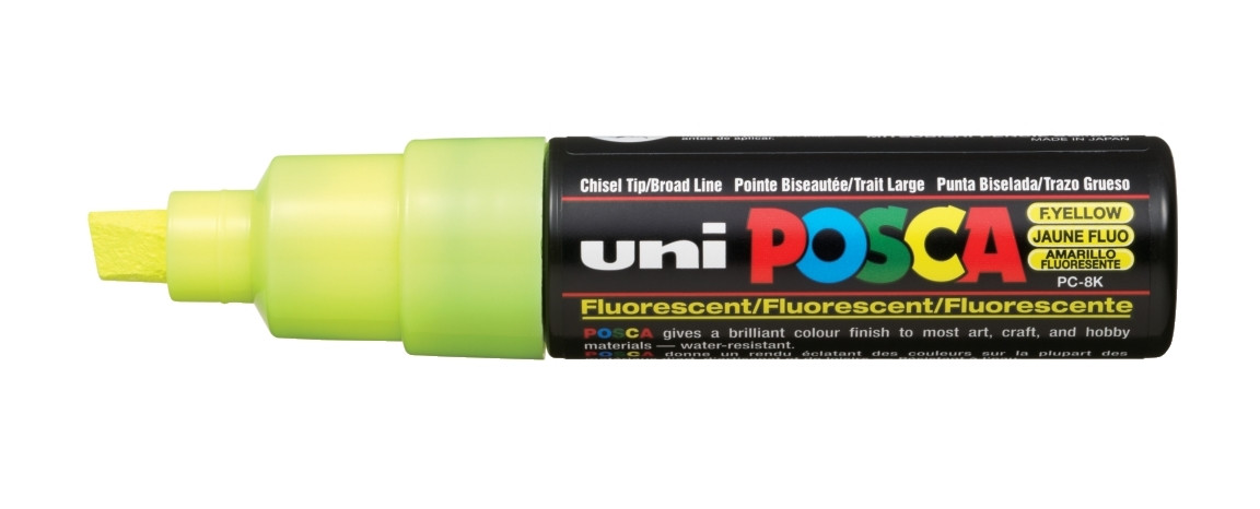 Marker Posca PC-8K nr f2 Uni fluo żółty