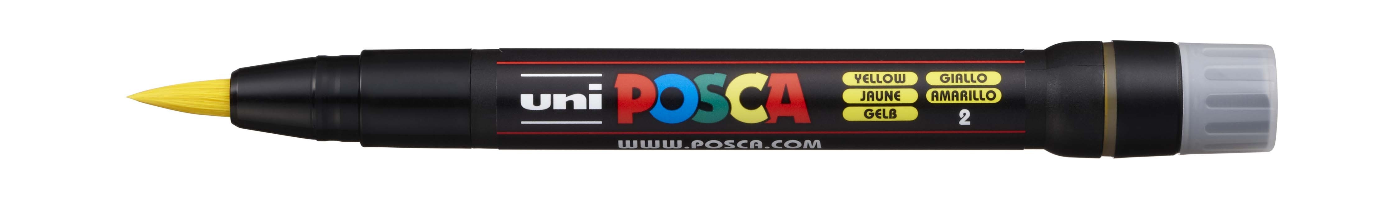 Marker z farbą plakatową Uni Posca, PCF-350 żółty