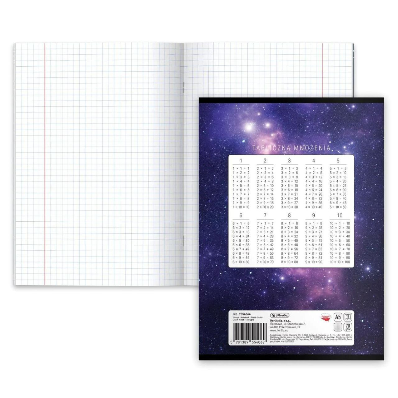 Zeszyt A5/16 w kratkę The Hero Herlitz