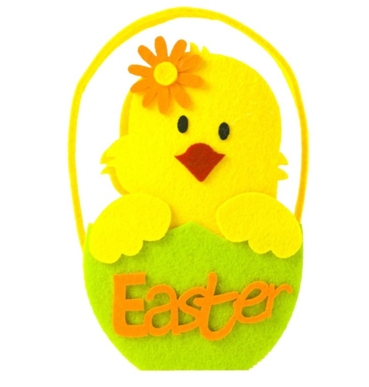 Koszyczek filcowy  - kurczaczek Wielkanoc Arpex