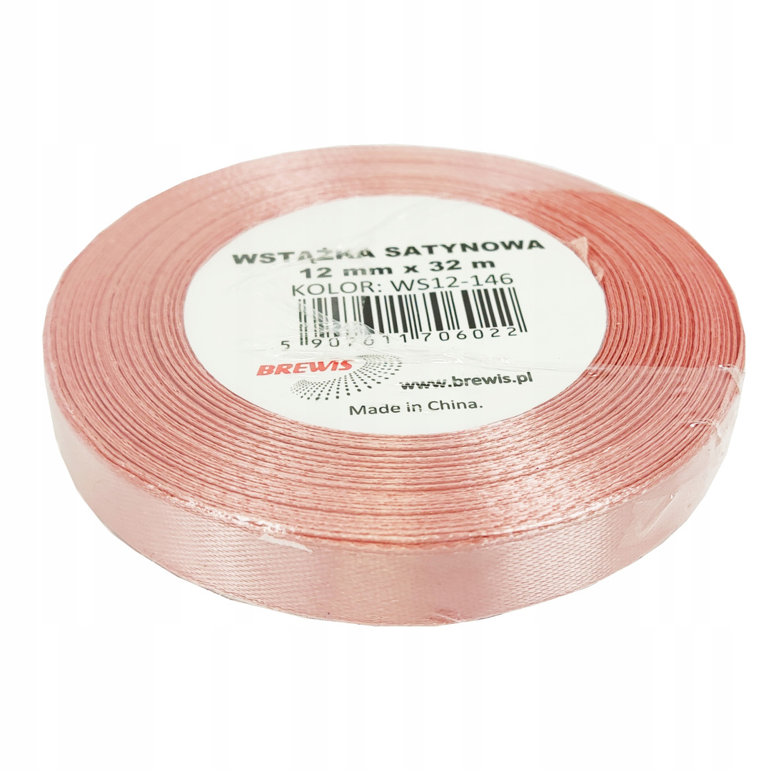 Wstążka satynowa 12mmx32m Guma balonowa WS12-146 Brewis
