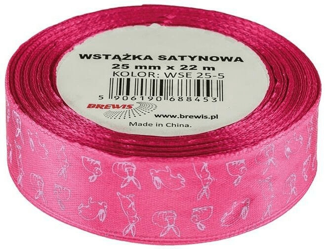 Wstążka satynowa Wielkanoc 25mmx22m WSE25-5 Brewis