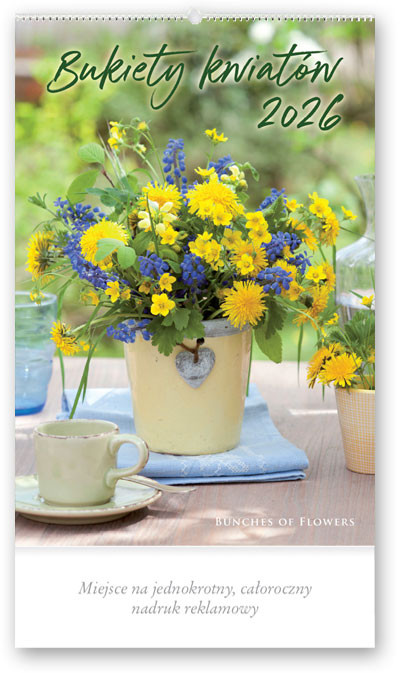Kalendarz rekl. BUKIETY KWIATÓW LUCRUM RW13