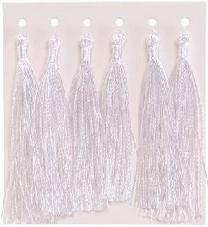 Frędzelki (chwosty ozdobne) FR2 białe Brewis