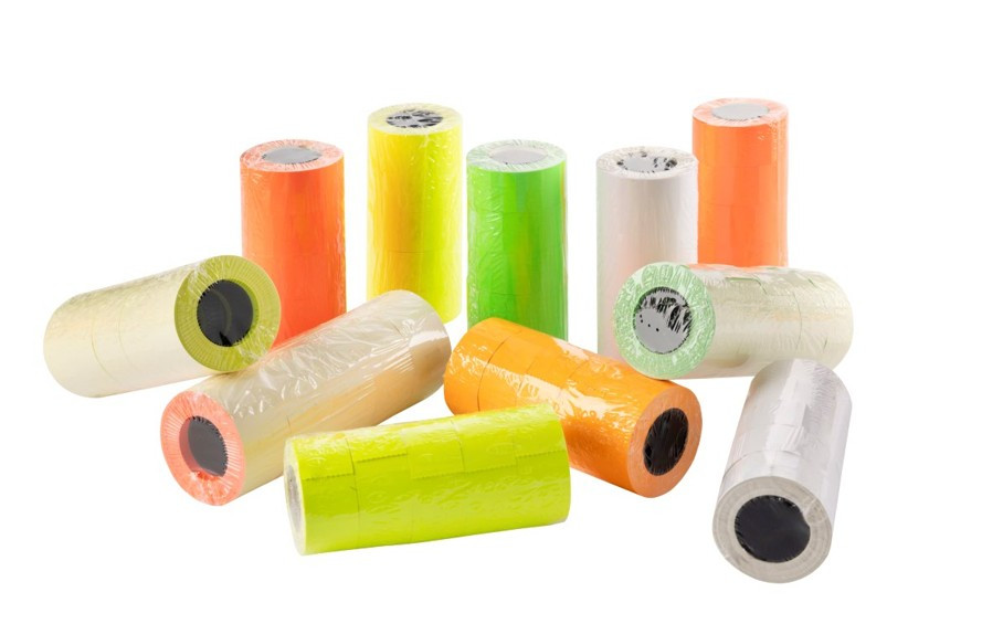 Taśma do metkownicy (5) jednorzędowa prosta (22x12) zielona ( MHK) Kal-Pack