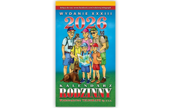 Kalendarz zdzierak Telegraph rodzinny duży