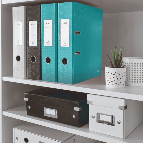 Segregator Leitz A4/80 180° WOW laminowany turkusowy