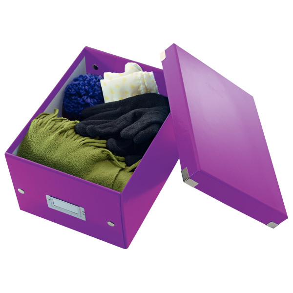 Pudło uniwersalne Leitz Click&Store Wow fioletowe