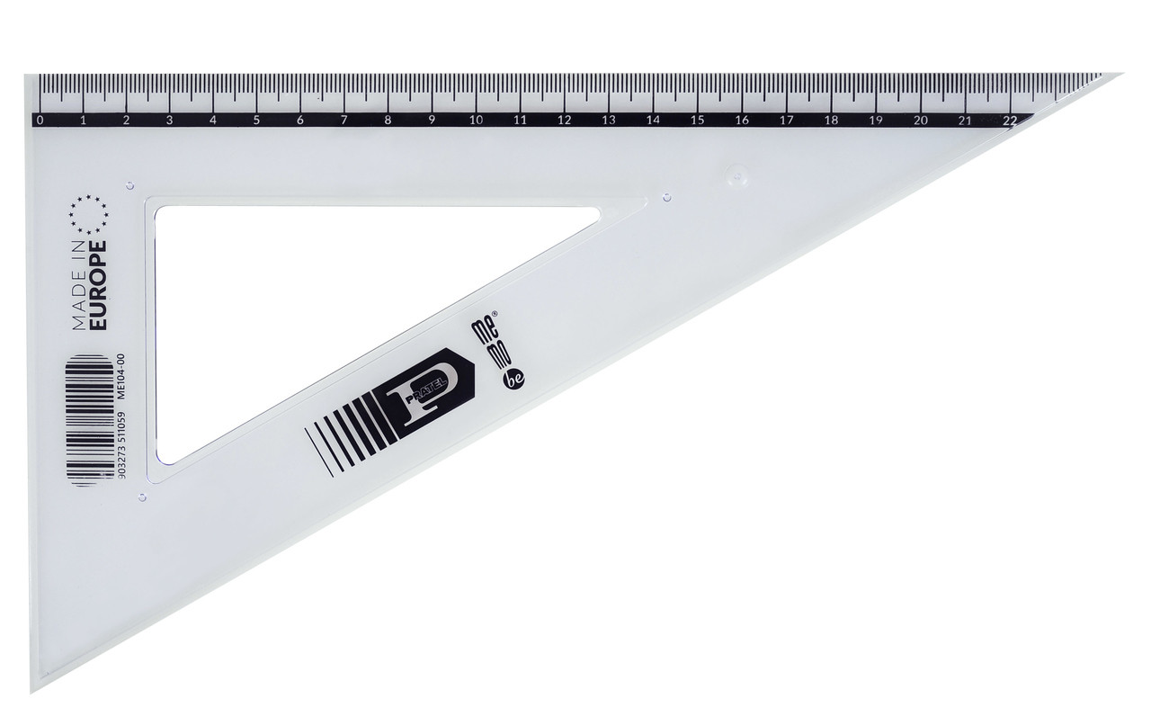 Ekierka plastikowa 25cm/60 MemoBe Pratel