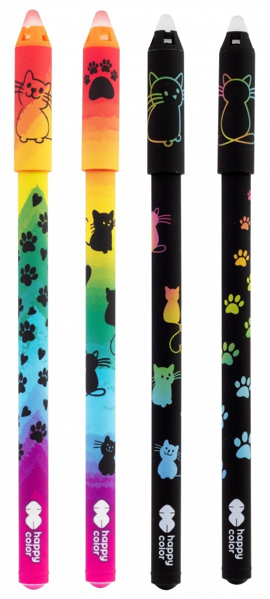 Długopis wymazywalny Miaow! 0,5mm niebieski Happy Color