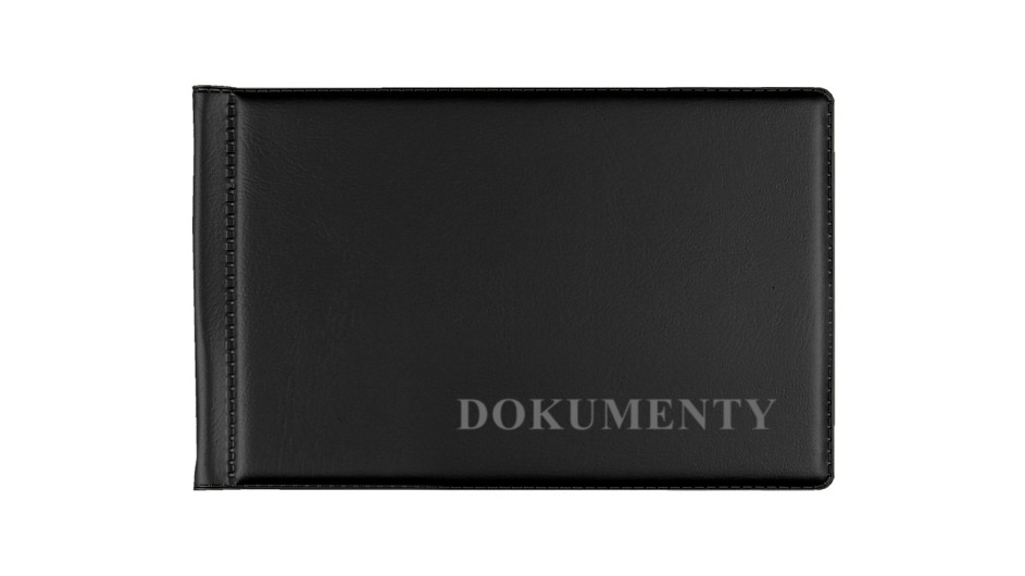 Okładka na dokumenty mała standard Biurfol czarna