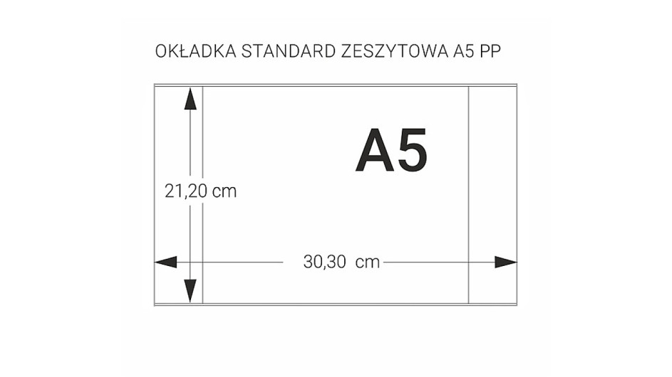 Okładka zeszytowa A5/50szt. PP Biurfol