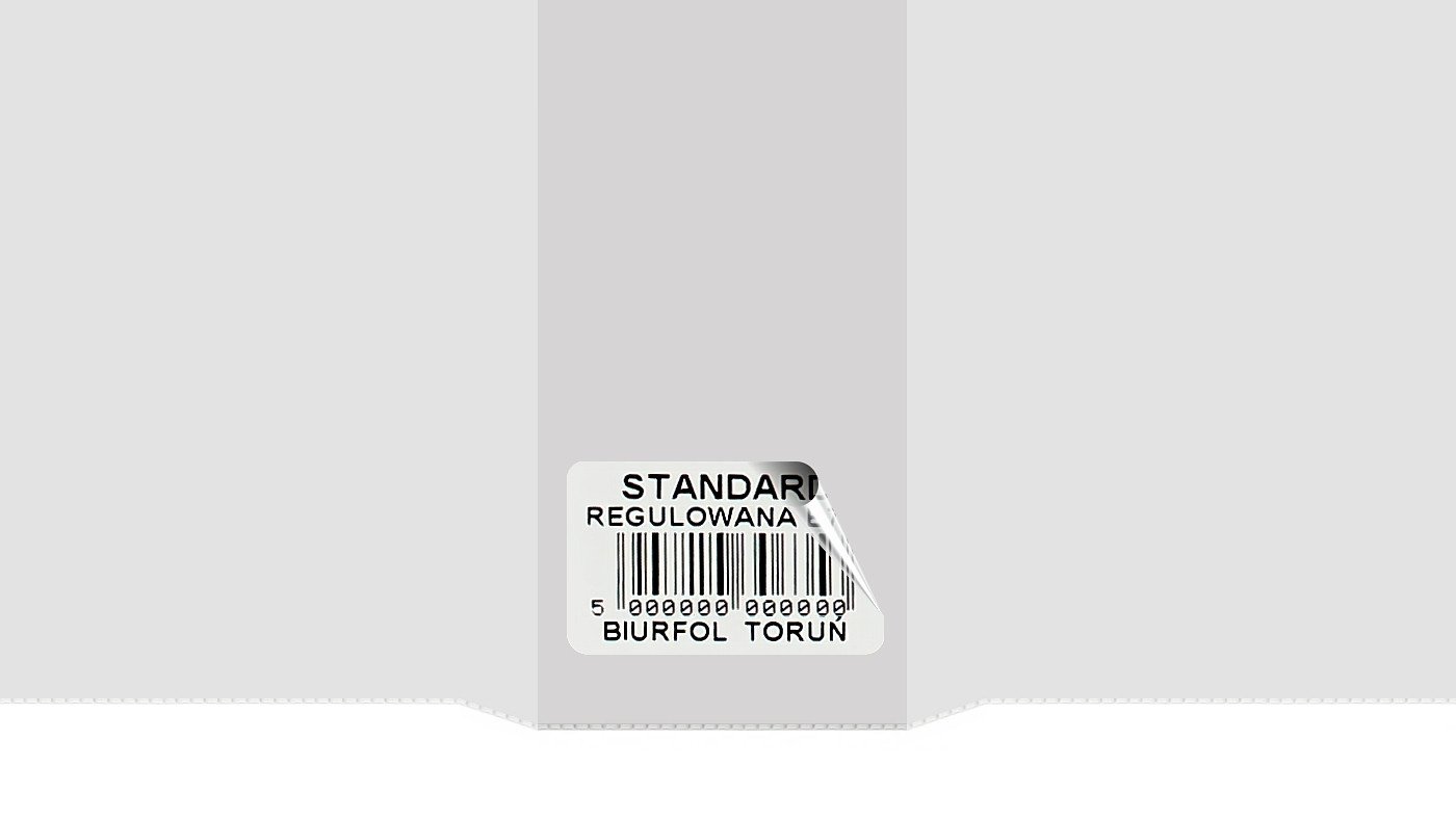 Okładka standard Z6-272 (25) regulowana bezbarwna Biurfol OZB-40 [272x393-437]