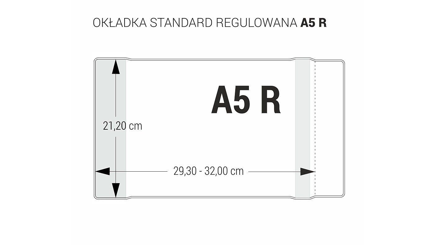 Okładka na zeszyt A5-212 regulowana 25szt. Biurfol