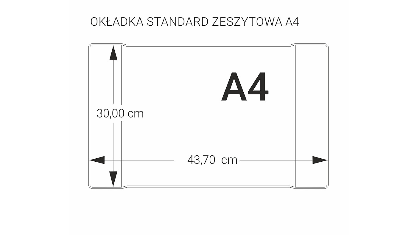 Okładka zeszytowa A4-300 bezbarwna (5szt) OZB5-02-01 Biurfol