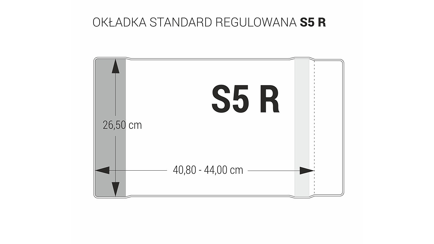 Okładka standard S5-265 regulowana Biurfol 25szt.