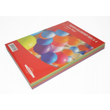 Papier ksero A4 80g mix kolor 250ark. Konfex